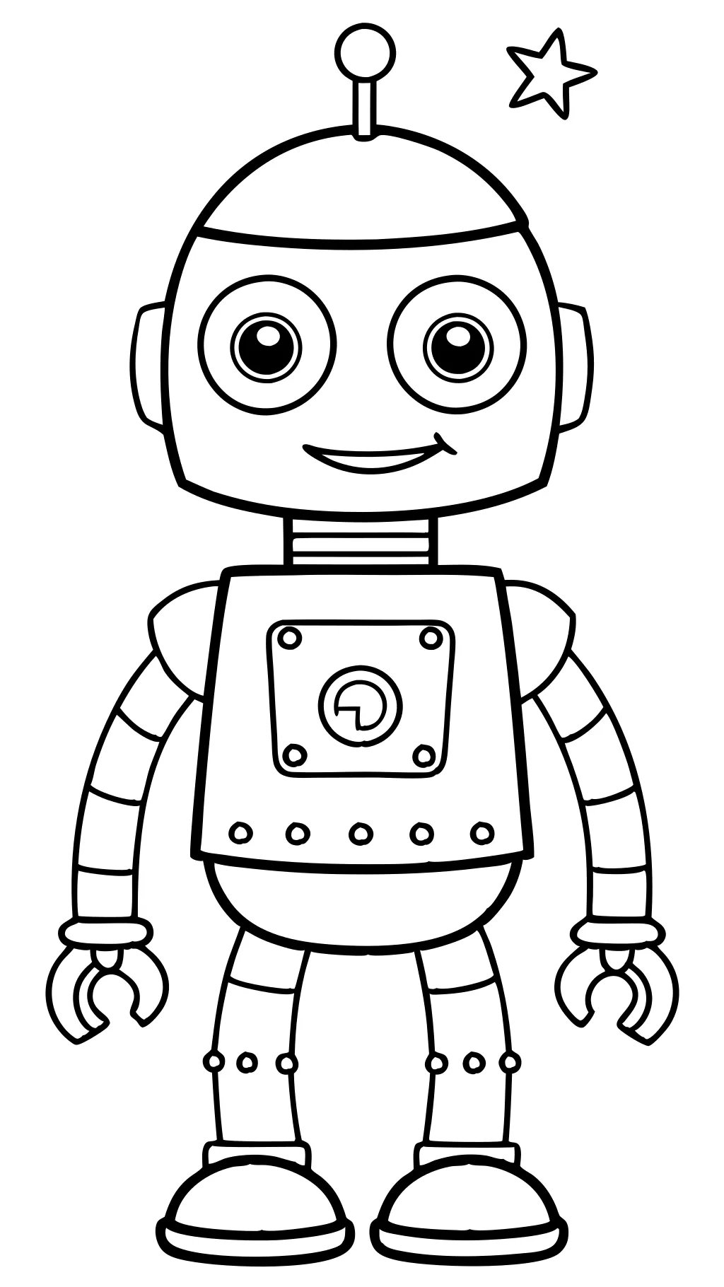 coloriage robot